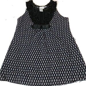 Blouse Sleeveless Top XS Max Studio chiffon shell